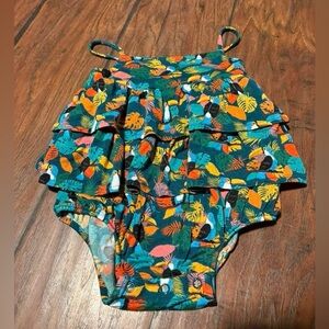 Tropical Print Ruffle romper